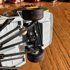 Built Model Car, 1990 Monogram Stock Car STARTED, INCOMPLETE, MODIFIED For Parts