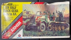 AHM German 8 Ton Half Track Quad. 20 m/m AA 552 1/72 FS NEW Model Kit