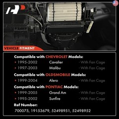 A-Premium Front HVAC Heater Blower Motor Compatible with Buick, Chevrolet,