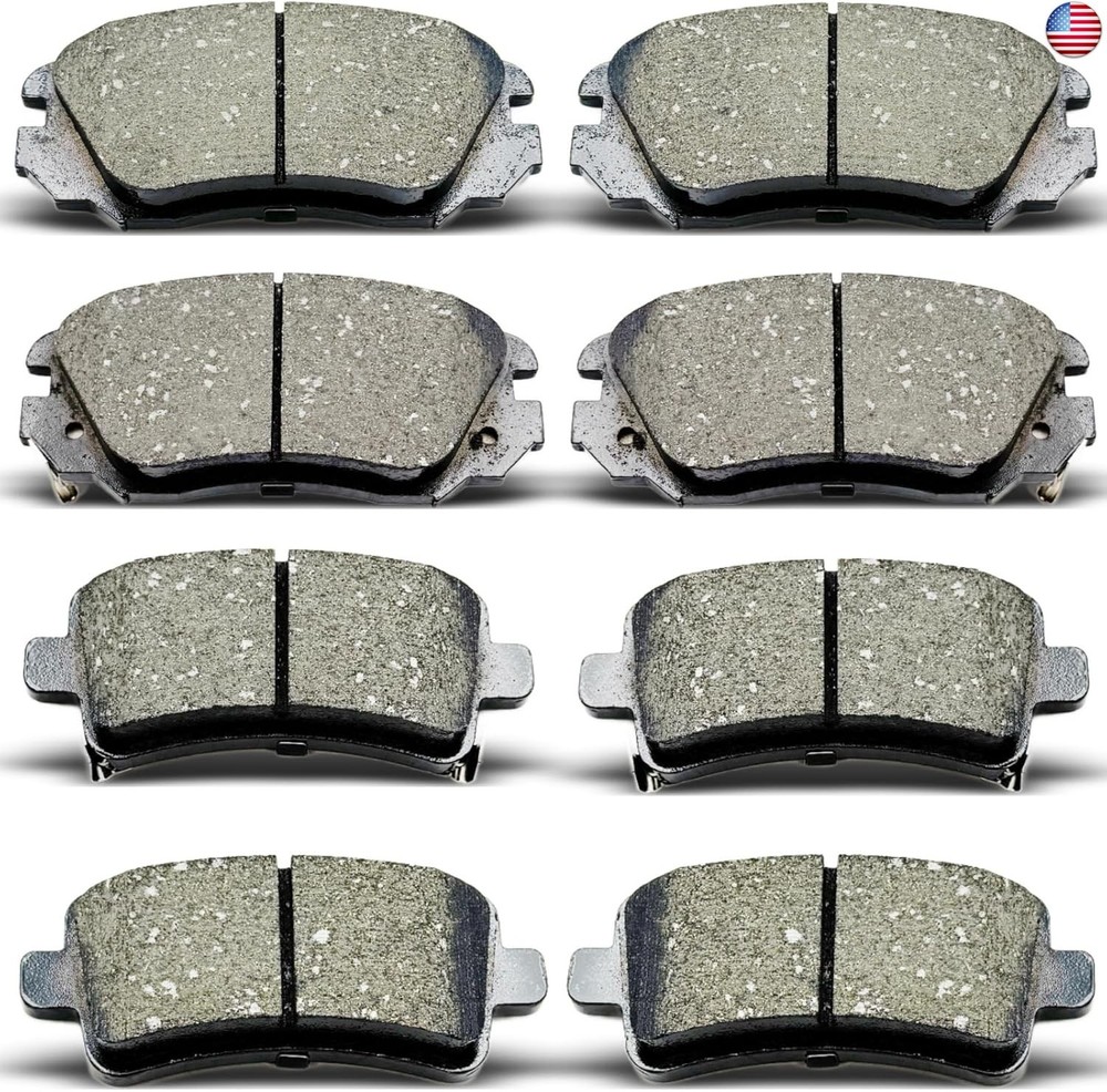 DYZJKWJW D1421 D1430 Front Rear Ceramic Brake Pads Set Fit For 2014-2020