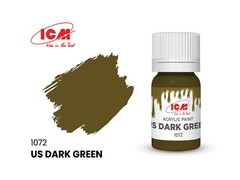 ICM3037 WWII US Infantry Acrylic paint set x 6 12ml bottles Grey, Yellow, Brown