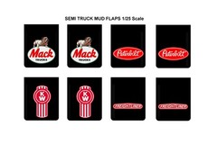 1/25 scale model semi truck manufacturers mud flaps 1:25