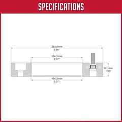Wheel Accessories Parts 2 Pcs Wheel Spacers Adapters 8 on 210mm 8x210mm 1.50 Inc