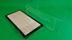 27 x 12 1/2 x 11 Pocher Lamborghini Aventador Acrylic Display Case Black Frame