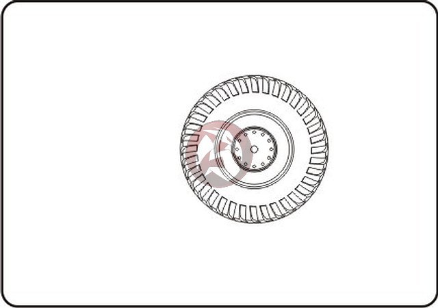 CMK 1/35 IDF HMMWV Humvee Hummer Wheels Set (for Tamiya and Academy kits) B35031