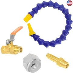Joywayus 1/4PT Thread Adjustable Magnetic Base Round Nozzle Coolant Oil Water