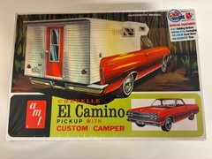 AMT 1/25 Scale Model Kit 1965 Chevy El Camino Pickup w/ Custom Camper AMT1364