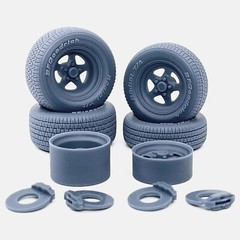 1/24 Resin 15 inch Weld Pro Star Wheels, BFGoodrich Radial T/A Tires, and Brakes