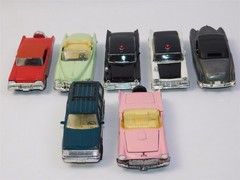 7 Pcs Vintage 1950s American Classic Model Cars Collection