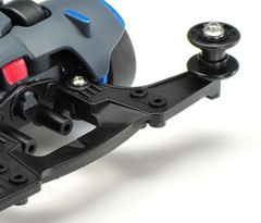Tamiya MINI 4WD LOW FRICTION PLASTIC DOUBLE ROLLERS (BLACK/13-13mm) Set 15529