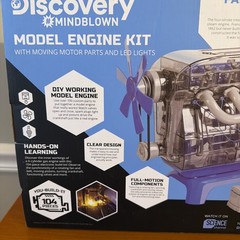 Discovery Mindblown Model Engine Building Kit 4 Cylinder Combustion STEM *NEW*