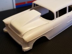 Resin Outlaw Hood for ’55 Chevy Bel Air Sedan AMT 1/25. HOT! NEW!