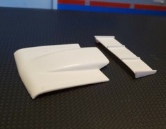 Resin Rear Spoiler & Bubble Hood Combo for ’72*/69 Nova AMT*/Revell 1/25.