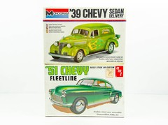 AMT 1/25 Model Car Kit 51 Chevy Fleetside Monogram 1/24 39 Chevy Sedan Delivery