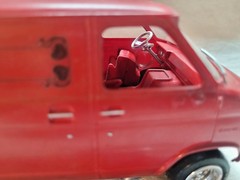 Neat Built Up Original Issue AMT 70’s Chevy van. 1/25