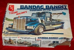 VINTAGE AMT Tyrone Malone’s Kenworth Bandag Bandit Truck Made in USA AS IS!