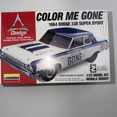 New LINDBERG Color Me Gone 1964 DODGE 330 SUPER STOCK 1:25 FACTORY SEALED