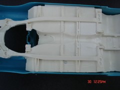 AMT 1/25 57 Chevy Exhaust Deleted Resin Cast Pro Street Chassis