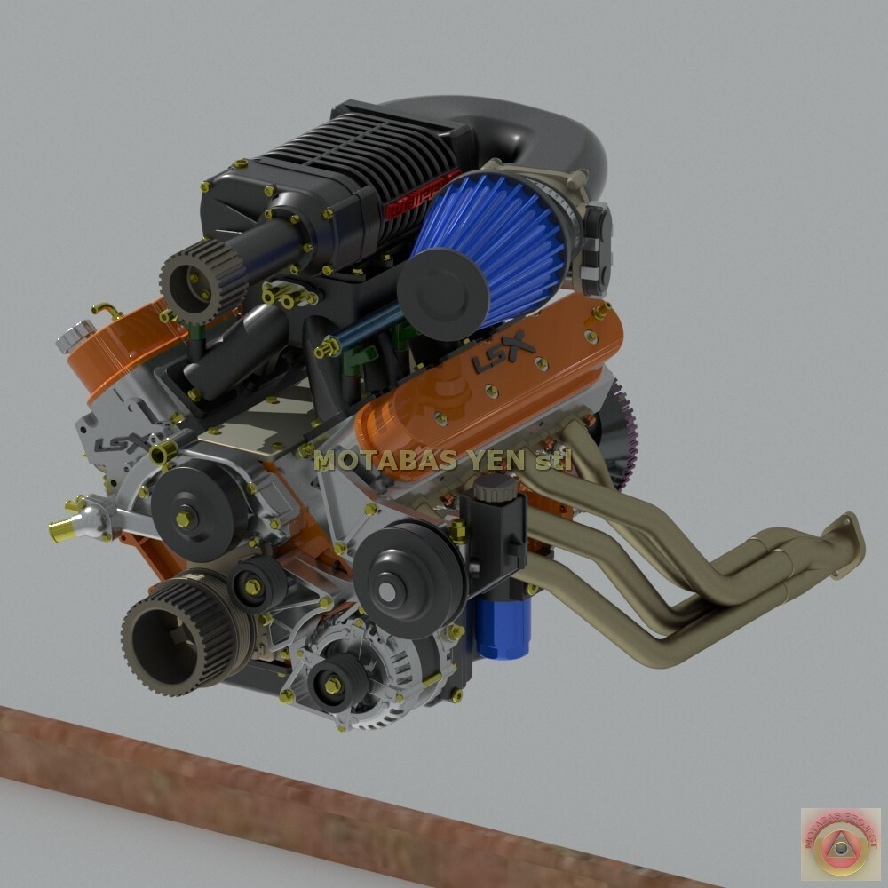 1:25-1:24 Scale Resin Chevy LSX 454/376 Supercharged Engine Kit