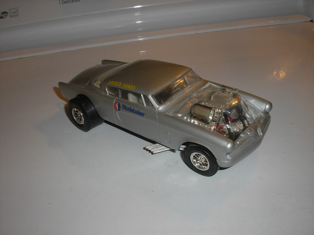 Vintage 1/25 Double Whammy 1953 HEMI Studebaker Dragster for Parts or Restore