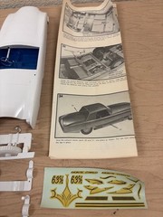 Motorized Maverick Sports Roadster 1964 Model Kit HAWK Partially Built Complete