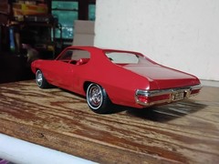 Original 1970 RED Pontiac GTO Promo Dealer Model Plastic