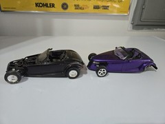 🔥Vintage 2x Plastic Model Kit Plymouth Prowler Built – Read Desc