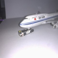 1:400 3d Printed Large Semi-trailer Refueling Truck Airport Static Diorama Model