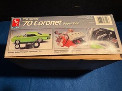 1/25 AMT PRO STREET 1970 DODGE CORONET SUPER BEE TAN MODEL CAR KIT OPEN B10
