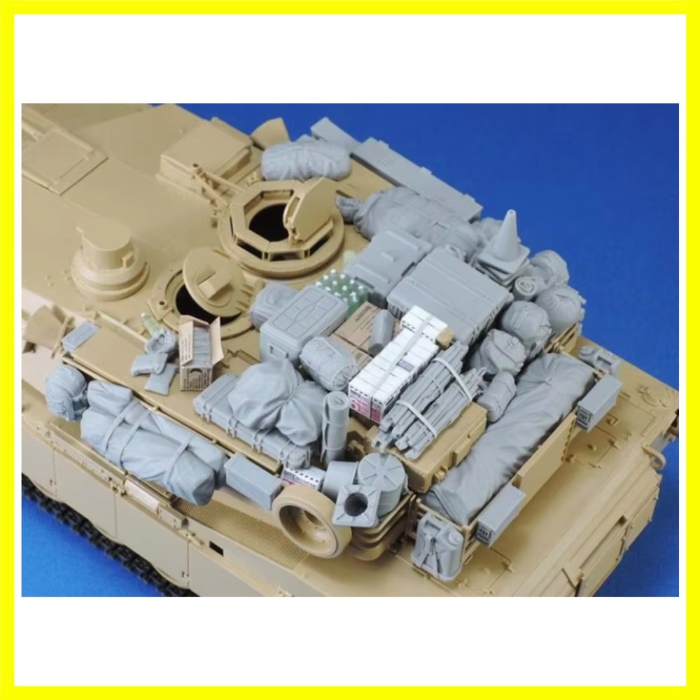 1/35 Scale Die-Cast Resin Model Assembled Kit M1A1/A2 Tank Stowage Set (No Ta…