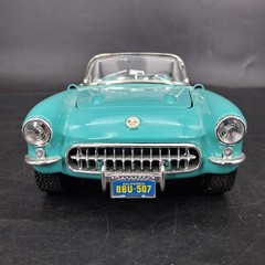 Chevy 1957 Teal Corvette Chevrolet Built Model Classic Made in Italy – No Box