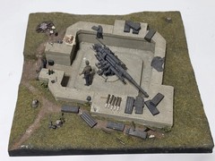 Verlinden 1/35 German Heavy FlaK Gun Emplacement Revetment Diorama Base WWII 239