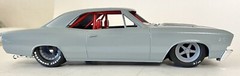 Resin 17/15 Scale inch Weld S71 Drag Wheels With Cheater Slicks 1/24, 1/25