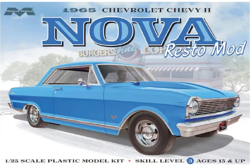 Moebius 2323 1965 Chevrolet Chevy II Resto Mod model kit