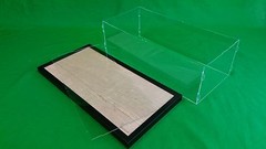 27 x 12 1/2 x 11 Pocher Lamborghini Aventador Acrylic Display Case Black Frame