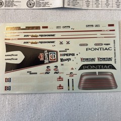 Monogram 1/24 Don Prudhomme’s Pepsi Firebird Funny Car Decal & Instru Only#2711