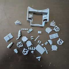 1/24 4 Rotor High Rise Intake and RX7 FD Engine Bay Transkit