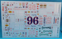 Ace | No. CR9670 | 1:25 #96 Ray Elder 1972 Dodge Charger Decals