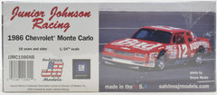 Salvinos JR Models “Budweiser” Junior Johnson 1986 Monte Carlo 1/24 Model Kit
