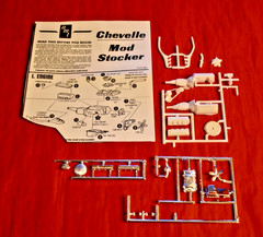 AMT 1965 Chevelle 454 Stocker Engine 1/25