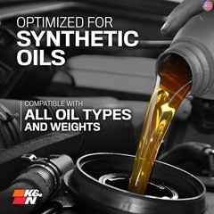 K&N Oil Filter: 20,000 Mile Engine Protection, High Capacity/High