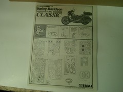 IMAI Harley Davidson FLHC Classic Motorcycle 1/12 Scale Model Kit Comp Japan NEW