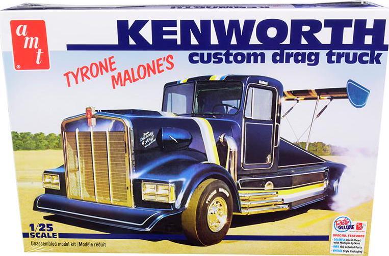 Skill 3 Model Kit Tyrone Malone’s Kenworth Custom Drag Truck 1/25 Scale Model by
