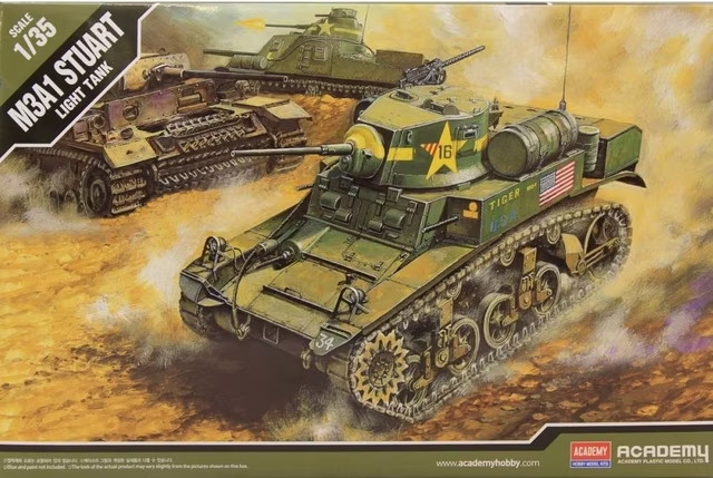 Academy Hobby 13269 US M3A1 STUART LIGHT TANK 1/35