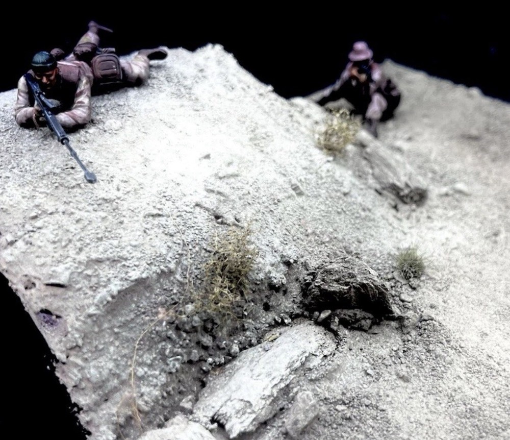 1/35 Scale Military Diorama Base Terrain Display Model Soldiers Figures Diecast