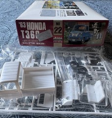 Arii ’63 Honda T360 Owners Club No.22 1/32 Plastic Model Kit Unassembled