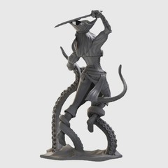 1/24 Scale Resin Figure Model Kit Female Pirate Unassembled, Unpainted Model Kit