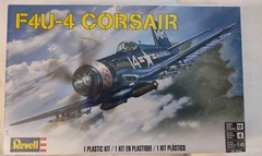 REVELL F 4U-4 CORSAIR AIRPLANE MODEL KIT aircraft 1:48 Scale Skill 4 85-5248 NEW