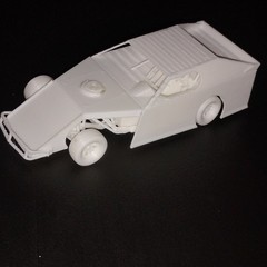 1/25 Dirt Modified 3D Printed Model Kit Unassembled Dirt Track Race Car DIY IMCA