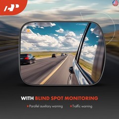 A-Premium Right Passenger Side Heated Mirror Glass with Backing Plate –